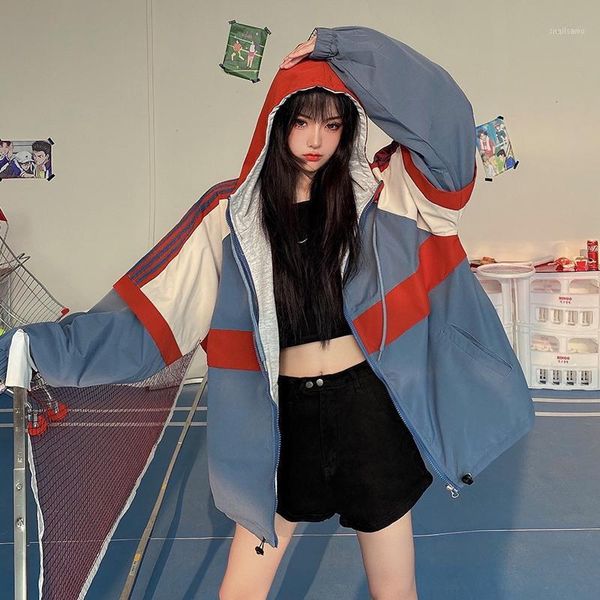 women's jackets woman jacket autumn korean version ins fashion splicing loose casual tooling baseball uniform wear on both sides coat w, Black;brown
women's jackets woman jacket autumn korean version ins fashion splicing loose casual tooling baseball uniform wear on both sides coat w, Black;brown