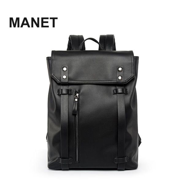 backpack manet men solid black backpacks waterproof pu leather backbag casual male student schoolbag boy bookbag business lapcomputer
backpack manet men solid black backpacks waterproof pu leather backbag casual male student schoolbag boy bookbag business lapcomputer