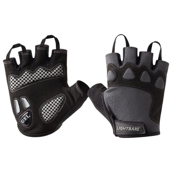 cycling gloves bassdash lightbare series half finger bicycle for men and women 4mm liquid gel padding, Black
cycling gloves bassdash lightbare series half finger bicycle for men and women 4mm liquid gel padding, Black