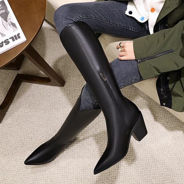 boots 2021 women block low high heels mid calf lady riding cowboy winter designer thigh western big size shoes, Black
boots 2021 women block low high heels mid calf lady riding cowboy winter designer thigh western big size shoes, Black