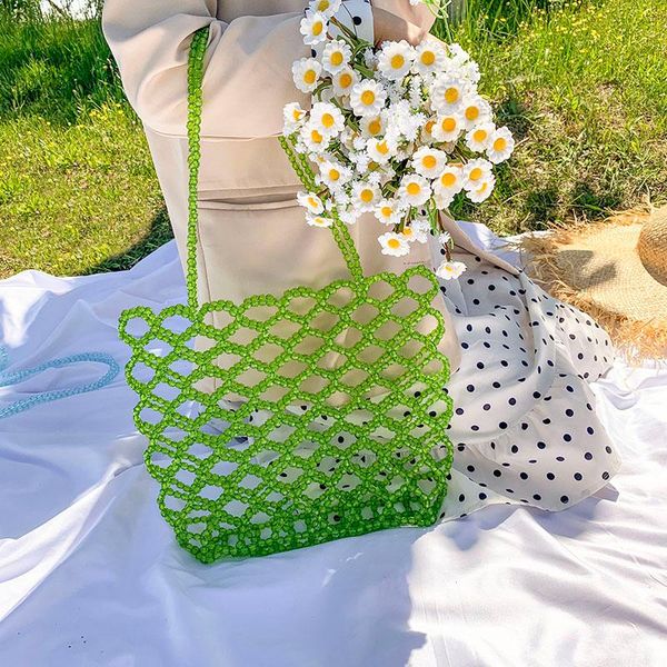 evening bags women hollow-out shoulder bag, solid color beads weaving handbag square small cutout bag tote, blue/green/dark coffee
evening bags women hollow-out shoulder bag, solid color beads weaving handbag square small cutout bag tote, blue/green/dark coffee