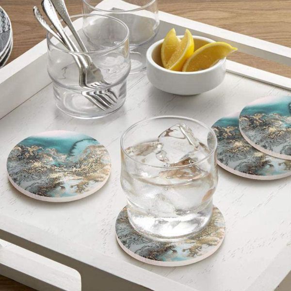4pcs round drink coasters absorbent heat placemat stone set with cork base ceramic coffee tea cup for mugs cups mats & pads
4pcs round drink coasters absorbent heat placemat stone set with cork base ceramic coffee tea cup for mugs cups mats & pads