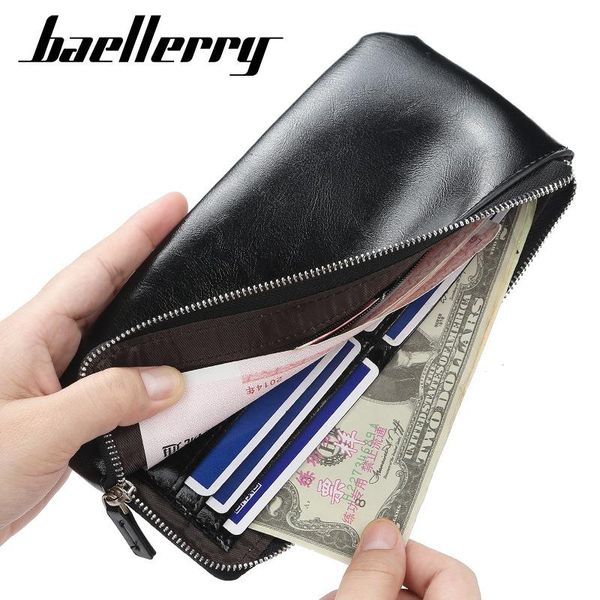 wallets classic men long style card holder male purse quality zipper large capacity big leather business wallet for phone, Red;black
wallets classic men long style card holder male purse quality zipper large capacity big leather business wallet for phone, Red;black