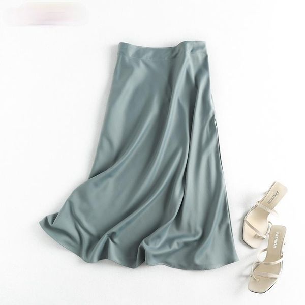 skirts summer women clothes solid quality satin midi skirt vintage side zipper office ladies elegant chic a-line, Black
skirts summer women clothes solid quality satin midi skirt vintage side zipper office ladies elegant chic a-line, Black