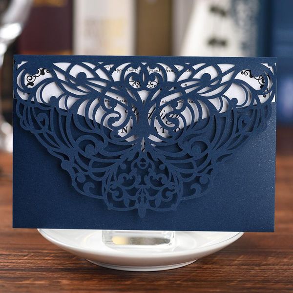 greeting cards 10pcs dark blue elegant wedding laser cut invitation pearl paper floral for party anniversary
greeting cards 10pcs dark blue elegant wedding laser cut invitation pearl paper floral for party anniversary