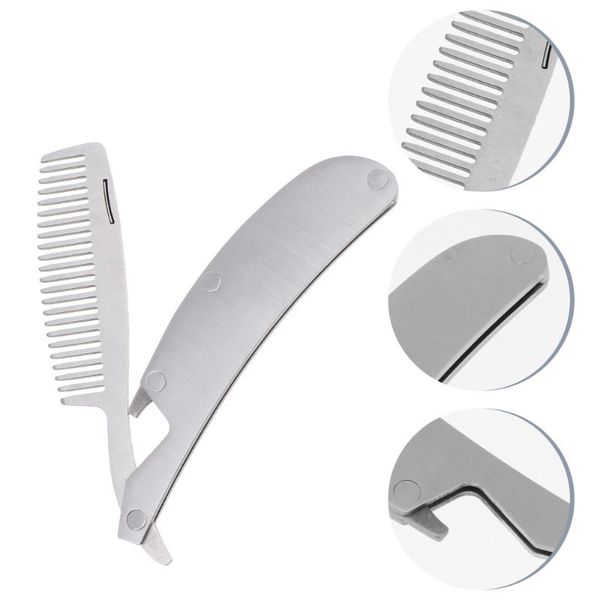 hair brushes 1pc stainless steel folding comb beard hairstyling tool mini portable, Silver
hair brushes 1pc stainless steel folding comb beard hairstyling tool mini portable, Silver