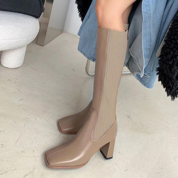 boots women thigh high zippers ladies stretch fabric soft patent leather platform female fashion shoes women's botas, Black
boots women thigh high zippers ladies stretch fabric soft patent leather platform female fashion shoes women's botas, Black