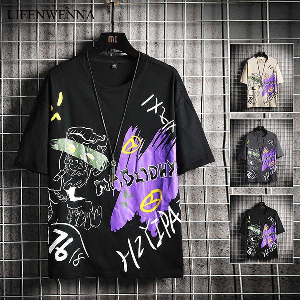 lifenwenna fashion graffiti men's tshirt short sleeve hand paint o-neck tshirts casual summer funny print hip hop tees m-5xl 210528, White;black
lifenwenna fashion graffiti men's tshirt short sleeve hand paint o-neck tshirts casual summer funny print hip hop tees m-5xl 210528, White;black