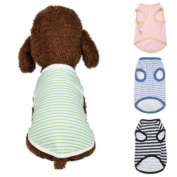 dog apparel cute striped print summer pet vest puppy clothes cat cotton t shirt pug costume 9.6
dog apparel cute striped print summer pet vest puppy clothes cat cotton t shirt pug costume 9.6