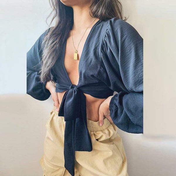 women's blouses & shirts fashion hollow out trendy streetwear summer women shrug design loose long sleeve slim deep-v bow tie, White
women's blouses & shirts fashion hollow out trendy streetwear summer women shrug design loose long sleeve slim deep-v bow tie, White