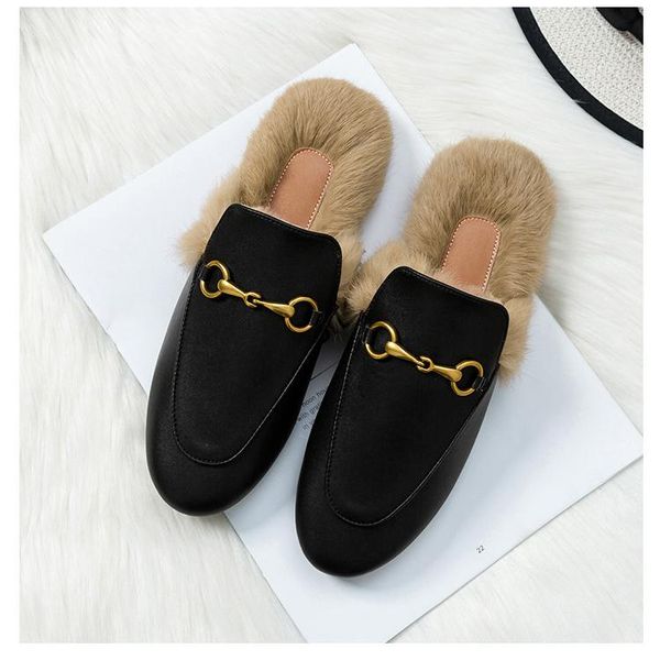 slippers loafers princetown rubber sole le fu blue beans hair really stand half wool horsebit scuffs, Black
slippers loafers princetown rubber sole le fu blue beans hair really stand half wool horsebit scuffs, Black