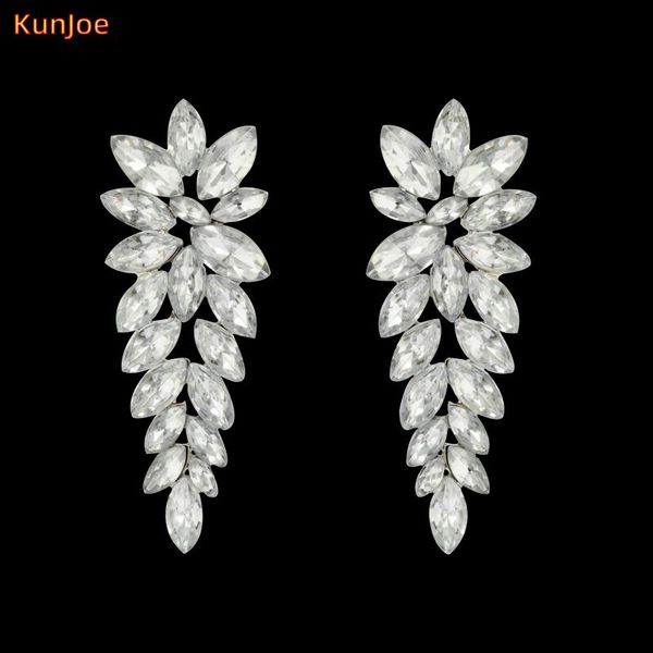 hoop & huggie kunjoe luxury shiny charming leaves crystal rhinestones earrings for women statement piercing earring wedding party jewelry gi, Golden;silver
hoop & huggie kunjoe luxury shiny charming leaves crystal rhinestones earrings for women statement piercing earring wedding party jewelry gi, Golden;silver