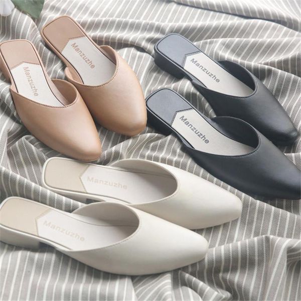 slippers casual cover pointed toe fashion half women shoes summer leisure flat slip on ladies mules female retro, Black
slippers casual cover pointed toe fashion half women shoes summer leisure flat slip on ladies mules female retro, Black
