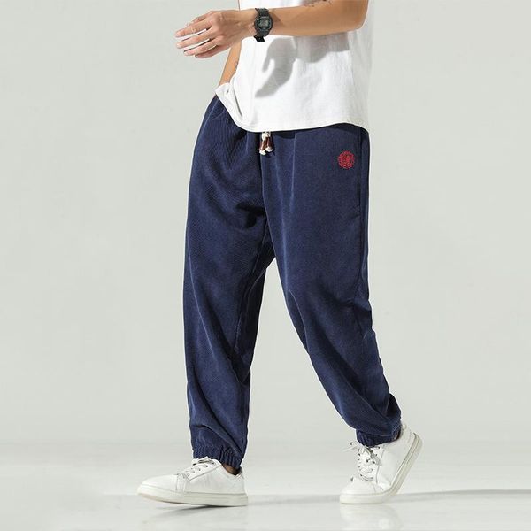 chinese style vintage fashion corduroy men's joggers trousers hip hop autumn casual harem pants sweatpants streetwear, Black
chinese style vintage fashion corduroy men's joggers trousers hip hop autumn casual harem pants sweatpants streetwear, Black