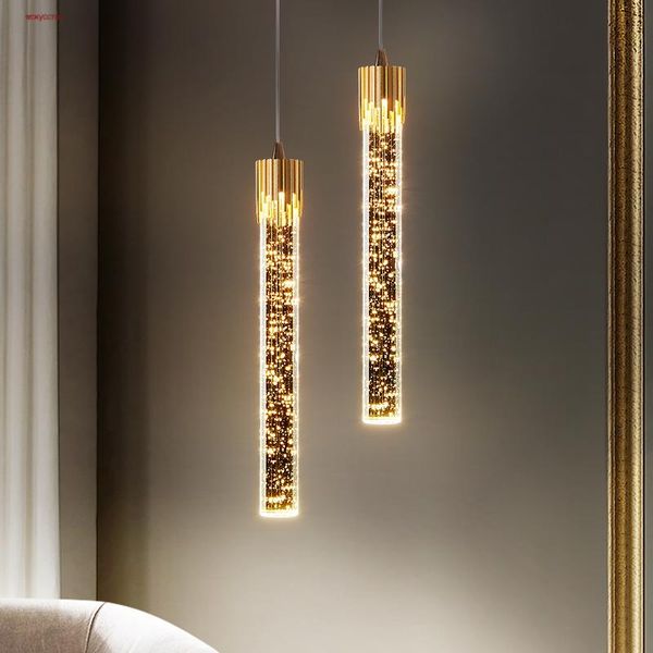 pendant lamps postmodern luxury bubble crystal column led lights for dining room table hallway home deco suspension luminaire design
pendant lamps postmodern luxury bubble crystal column led lights for dining room table hallway home deco suspension luminaire design