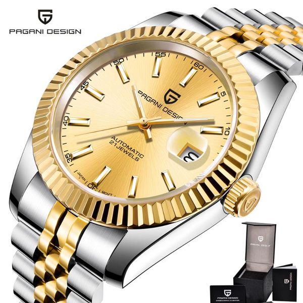 wristwatches automatic men's watches men watch gold stainless steel mechanical wristwatch waterproof reloj hombre 2021, Slivery;brown
wristwatches automatic men's watches men watch gold stainless steel mechanical wristwatch waterproof reloj hombre 2021, Slivery;brown