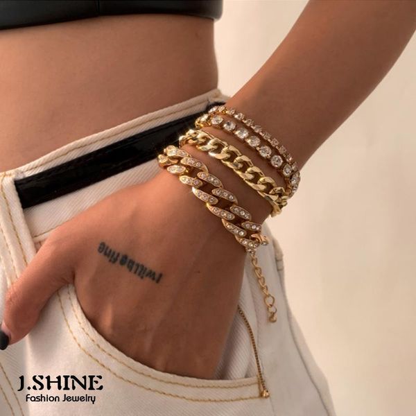 jshine 4pcs/set iced out crystal chain bracelets bangle set women men boho lock bling tennis charm hand jewelry, Golden;silver
jshine 4pcs/set iced out crystal chain bracelets bangle set women men boho lock bling tennis charm hand jewelry, Golden;silver