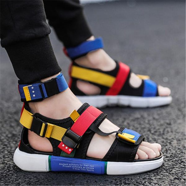 sandals 2021 men's ankle-wrap gladiator roman style men beach casual shoes summer mixed colors chunky outdoor flat, Black
sandals 2021 men's ankle-wrap gladiator roman style men beach casual shoes summer mixed colors chunky outdoor flat, Black