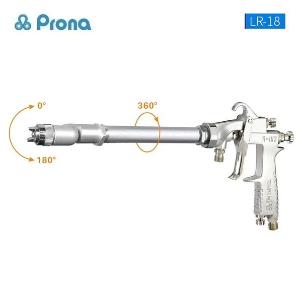 professional spray guns prona universal extension paint gun for cars pneumatic tool lr-18 painting pistol sprayer air tube length 150/300mm
professional spray guns prona universal extension paint gun for cars pneumatic tool lr-18 painting pistol sprayer air tube length 150/300mm