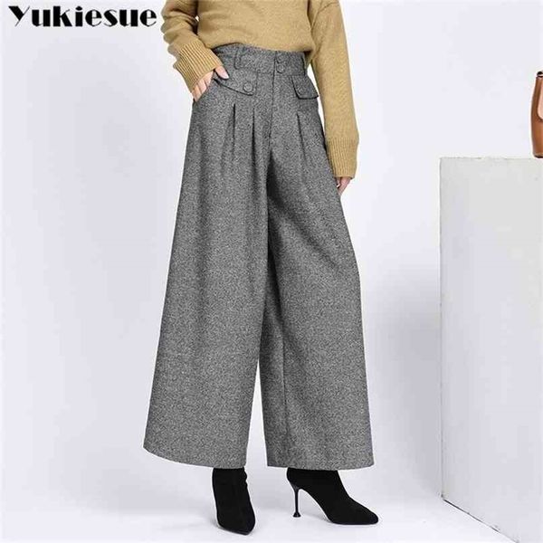 winter warm wool women's pants female high waist pleated wide leg s for women trousers woman plus size 4xl 210915, Black;white
winter warm wool women's pants female high waist pleated wide leg s for women trousers woman plus size 4xl 210915, Black;white