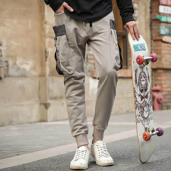 men's pants hip hop joggers harem men korean style modish streetwear techwear sweatpants buckle strap pocket casual kpop trousers 20, Black
men's pants hip hop joggers harem men korean style modish streetwear techwear sweatpants buckle strap pocket casual kpop trousers 20, Black