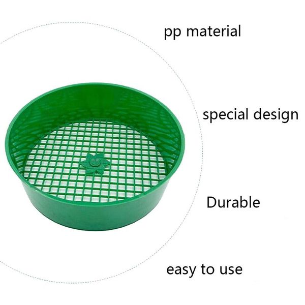 planters & pots 203f green round garden sieve plastic riddle stone sand seedling mesh tools for compost soil tool
planters & pots 203f green round garden sieve plastic riddle stone sand seedling mesh tools for compost soil tool