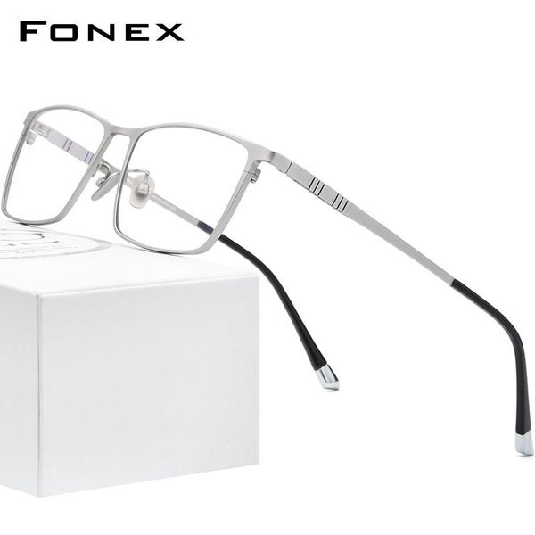 fashion sunglasses frames fonex pure titanium glasses frame men square eyewear 2021 male classic full optical prescription eyeglasses f85641, Black
fashion sunglasses frames fonex pure titanium glasses frame men square eyewear 2021 male classic full optical prescription eyeglasses f85641, Black