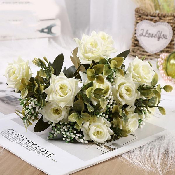 decorative flowers & wreaths european-style rose silk artificial flower wedding scene layout living room desk home decoration fake accessori
decorative flowers & wreaths european-style rose silk artificial flower wedding scene layout living room desk home decoration fake accessori