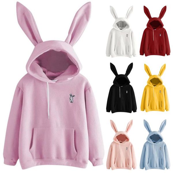 women's hoodie girls ears long sleeve casual hooded sweatshirt warm pullover bmf88 hoodies & sweatshirts, Black
women's hoodie girls ears long sleeve casual hooded sweatshirt warm pullover bmf88 hoodies & sweatshirts, Black