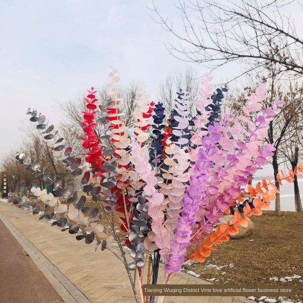 decorative flowers & wreaths simulation 5fork soft glue eucalyptus wedding flower modeling money leaf arrangement
decorative flowers & wreaths simulation 5fork soft glue eucalyptus wedding flower modeling money leaf arrangement