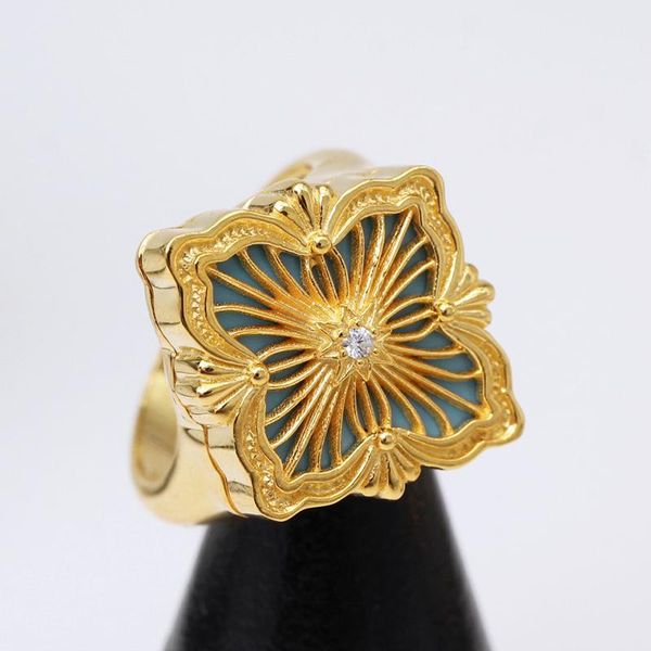 cluster rings brand pure 925 sterling silver jewelry for women wedding flower engagement geometric, Golden;silver
cluster rings brand pure 925 sterling silver jewelry for women wedding flower engagement geometric, Golden;silver