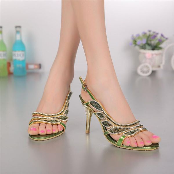 summer green diamond roman stiletto sandals high heels evening shoes quality, Black
summer green diamond roman stiletto sandals high heels evening shoes quality, Black