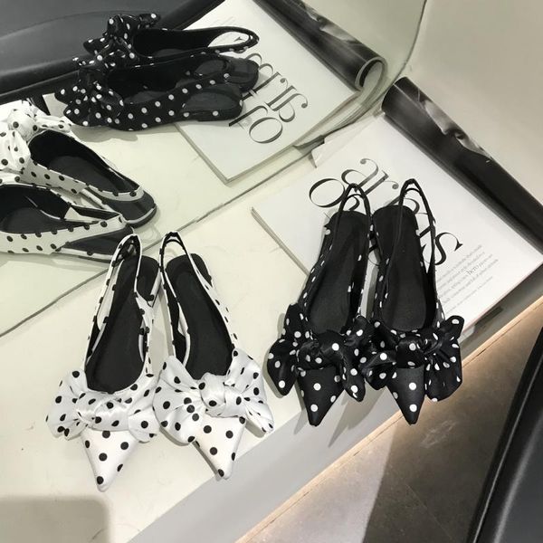 polka dots pointed toe mules sandals women slingback bow-knot flat sandalias buckle flipflops european celebrity beach shoes2021, Black
polka dots pointed toe mules sandals women slingback bow-knot flat sandalias buckle flipflops european celebrity beach shoes2021, Black