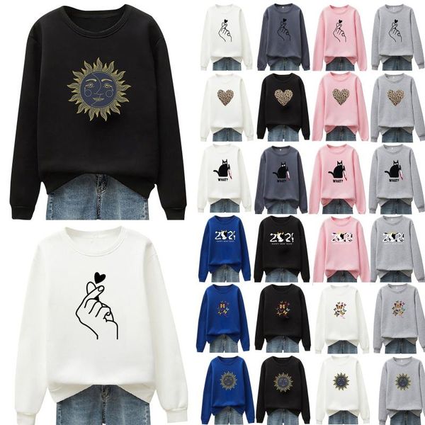 women's hoodies & sweatshirts cartoon printed casual solid round neck pullover sweatshirt blouse women hooded 2021 moletom feminino, Black
women's hoodies & sweatshirts cartoon printed casual solid round neck pullover sweatshirt blouse women hooded 2021 moletom feminino, Black
