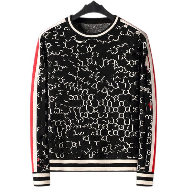 2021 men's and women's same sweater classic fashion letter pattern autumn/winter long sleeve brand warm sweaters soft knitted pull, White;black
2021 men's and women's same sweater classic fashion letter pattern autumn/winter long sleeve brand warm sweaters soft knitted pull, White;black