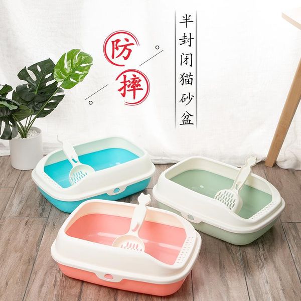 cat beds & furniture semi-closed litter box pp resin crack small number with a anti-spill toilet cat-related products
cat beds & furniture semi-closed litter box pp resin crack small number with a anti-spill toilet cat-related products