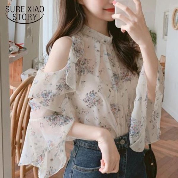 women's blouses & shirts fashion off shoulder women chiffon blouse blusas mujer de moda 2021 summer elegant print loose office lady ru, White
women's blouses & shirts fashion off shoulder women chiffon blouse blusas mujer de moda 2021 summer elegant print loose office lady ru, White