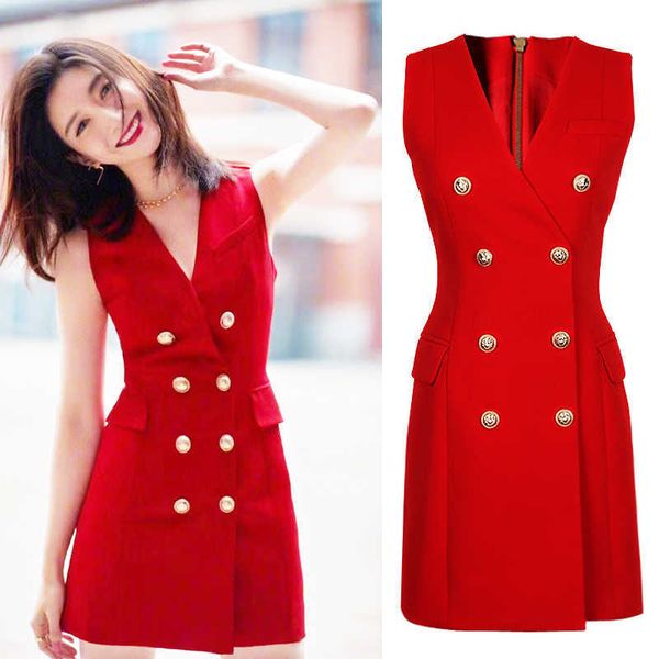 casual dresses thin film with gowns to collect waist grow morality double breasted red button without sleeves suit jumper zs0c, Black;gray
casual dresses thin film with gowns to collect waist grow morality double breasted red button without sleeves suit jumper zs0c, Black;gray