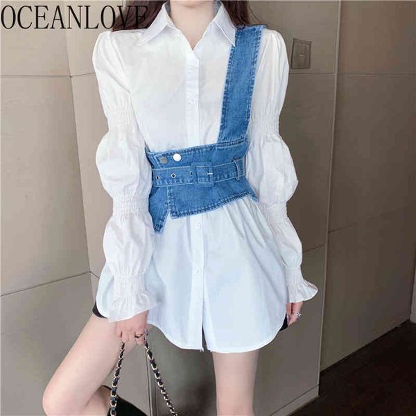 2 pcs women blouses solid pleated long blusas mujer spring autumn streetwear fashion shirts korean 19629 210415, White
2 pcs women blouses solid pleated long blusas mujer spring autumn streetwear fashion shirts korean 19629 210415, White