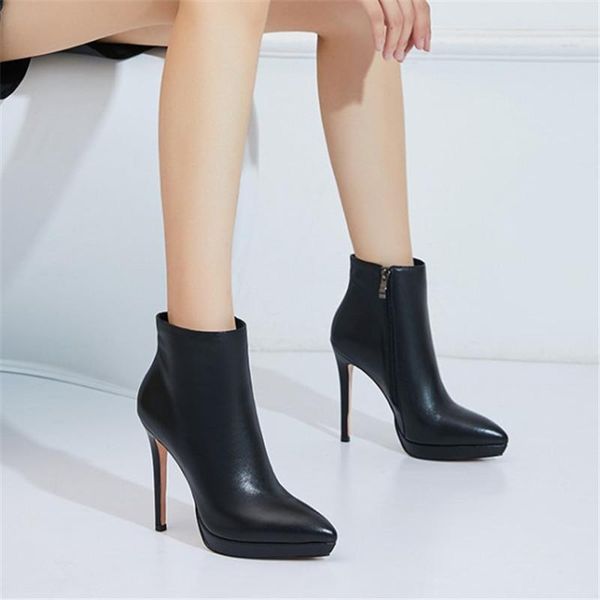 boots pxelena ins party nightclub dress date women ankle genuine leather stiletto super high heels 12cm shoes plus size 41, Black
boots pxelena ins party nightclub dress date women ankle genuine leather stiletto super high heels 12cm shoes plus size 41, Black