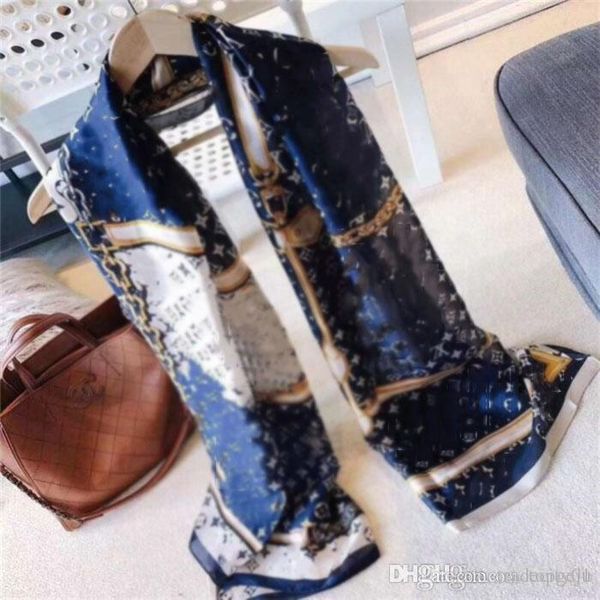 brand silk scarf new summer ladies scarf fashion ladies scarves soft shawl brand silk scarf handkerchief 190 * 80 cm, Blue;gray
brand silk scarf new summer ladies scarf fashion ladies scarves soft shawl brand silk scarf handkerchief 190 * 80 cm, Blue;gray