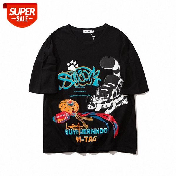 american high street letter print t-shirt simple and loose cartoon graffiti short-sleeved tee couple male #oh1i, White;black
american high street letter print t-shirt simple and loose cartoon graffiti short-sleeved tee couple male #oh1i, White;black
