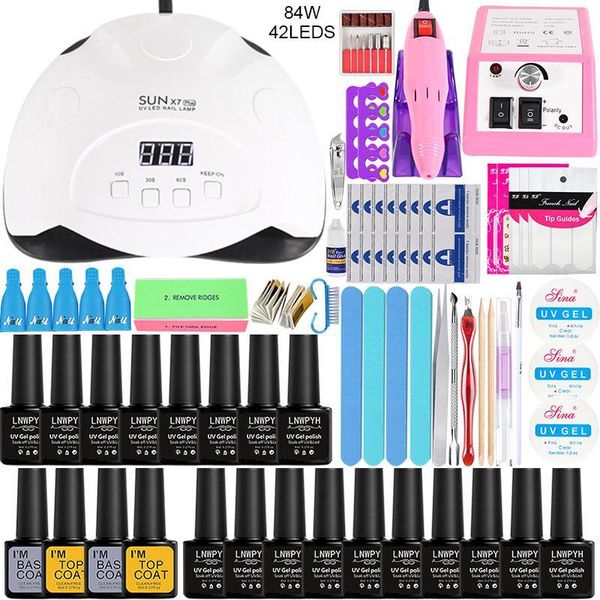 84/80/54/24w led uv nail lamp choose18/10color gel polish varnish acrylic set electric drill machine for manicure set1
84/80/54/24w led uv nail lamp choose18/10color gel polish varnish acrylic set electric drill machine for manicure set1