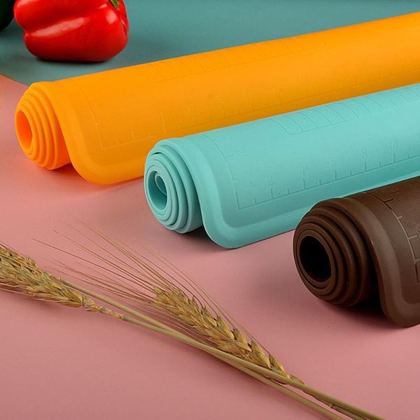 rolling pins & pastry boards thickened large food grade silicone dough pad with scale non-stick high temperature resistant soft sugar cake
rolling pins & pastry boards thickened large food grade silicone dough pad with scale non-stick high temperature resistant soft sugar cake