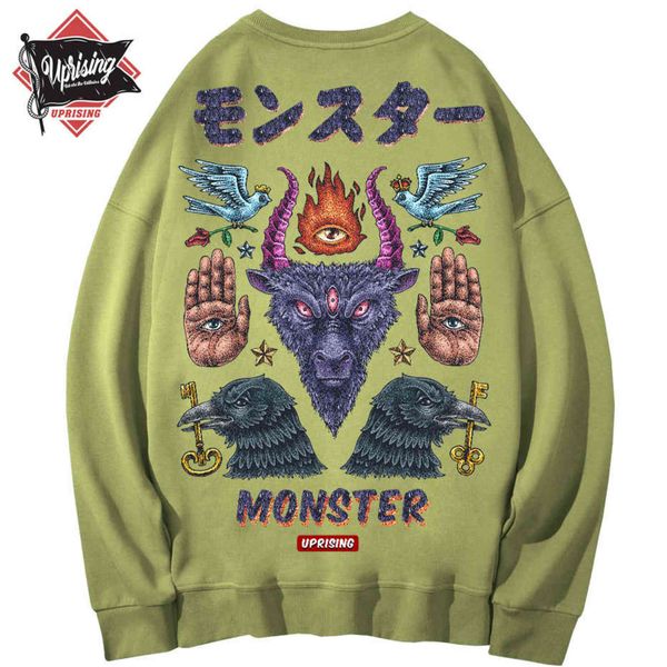 hoodies, sweatshirts monster long-sleeved street fashion brand personality joint hip-hop motorcycle 211106, Black
hoodies, sweatshirts monster long-sleeved street fashion brand personality joint hip-hop motorcycle 211106, Black