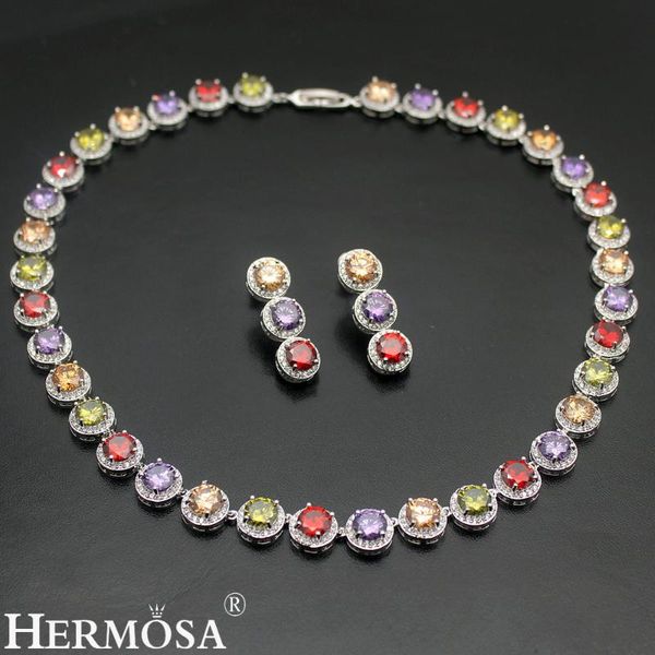 earrings & necklace hermosa round shape women jewelry sets natural morganite pinkkunzite amethyssilver color bracelet earring, Silver
earrings & necklace hermosa round shape women jewelry sets natural morganite pinkkunzite amethyssilver color bracelet earring, Silver