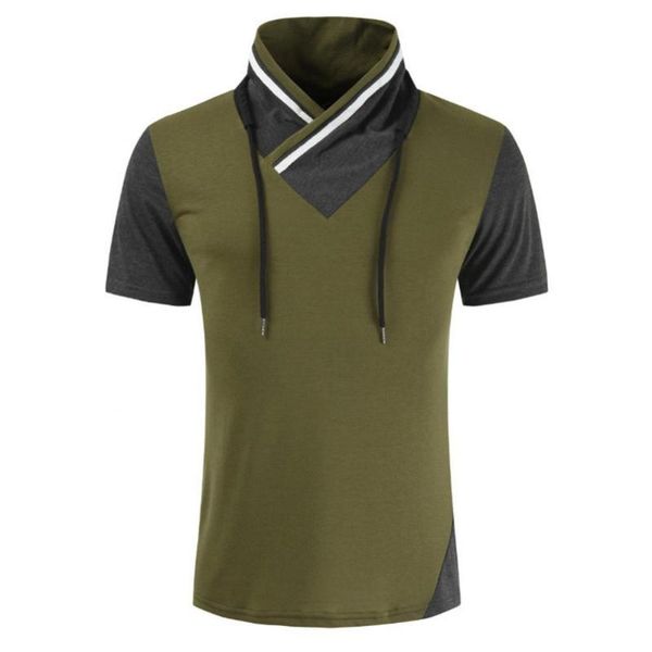 summer men stylish casual short sleeve turtle neck color block drawstring t-shirt slim tee workout sweatshirt men's t-shirts, White;black
summer men stylish casual short sleeve turtle neck color block drawstring t-shirt slim tee workout sweatshirt men's t-shirts, White;black