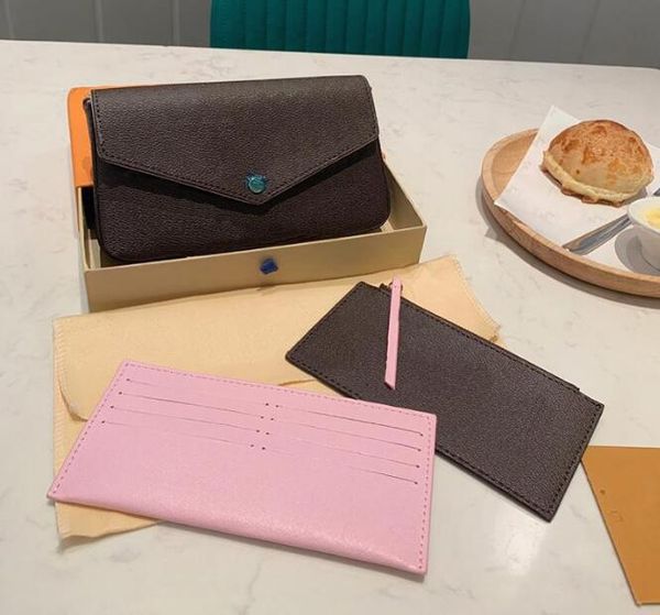 70% off design three-piece brown letter flower leather chain shoulder hand mini wallet card fashion bag with box 7tlx, Red;black
70% off design three-piece brown letter flower leather chain shoulder hand mini wallet card fashion bag with box 7tlx, Red;black
