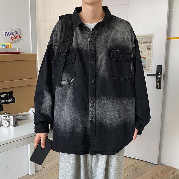 men's jackets autumn tie-dye denim jacket fashion retro korean casual mens streetwear loose hip-hop bomber men, Black;brown
men's jackets autumn tie-dye denim jacket fashion retro korean casual mens streetwear loose hip-hop bomber men, Black;brown