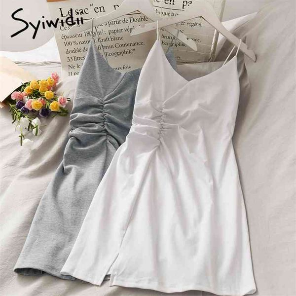 vintage long prom dress for women spaghetti strap folds slit midi party dresses summer evening robe black white 210607, Black;gray
vintage long prom dress for women spaghetti strap folds slit midi party dresses summer evening robe black white 210607, Black;gray